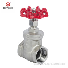Stem gate valve for fluid